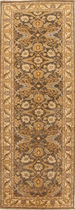 Pishavar Grey Runner Flat Woven 40 X 118  Area Rug 250-15798 Image 0