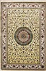 Qum Green Hand Knotted 61 X 92  Area Rug 100-15801 Thumb 0
