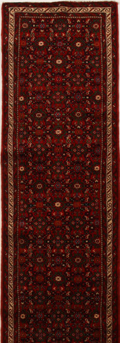 Hossein Abad Red Runner Hand Knotted 27 X 2511  Area Rug 250-15803 Image 0