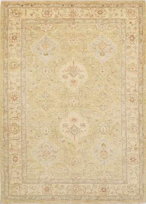 Chobi Green Hand Knotted 50 X 70  Area Rug 100-15808 Image 0