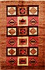 Gabbeh Brown Hand Knotted 52 X 79  Area Rug 100-15810 Thumb 0