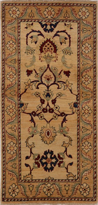 Chobi Yellow Flat Woven 31 X 54  Area Rug 100-15812 Image 0
