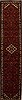 Hamedan Red Runner Hand Knotted 28 X 130  Area Rug 250-15829 Thumb 0