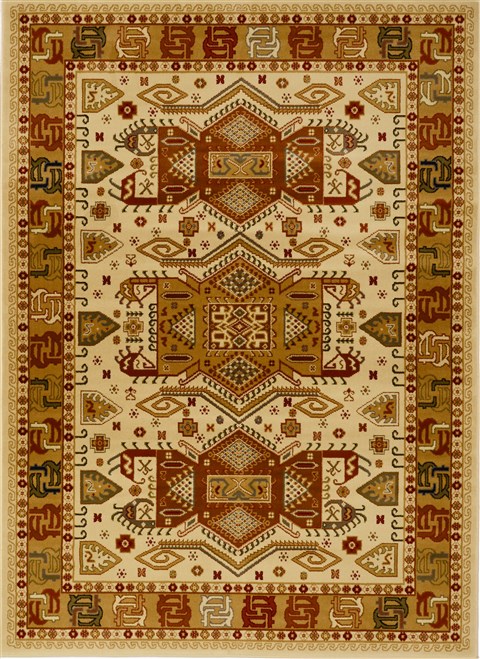 Kazak Beige Machine Made 53 X 73  Area Rug 100-15839 Image 0
