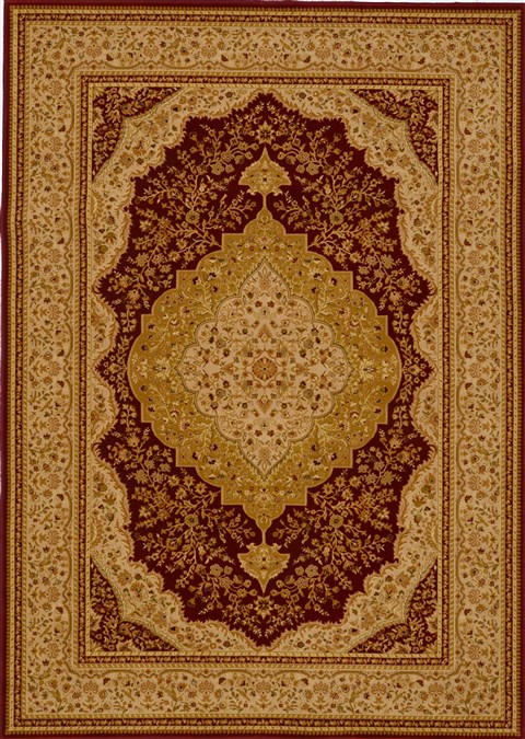 Kashan Red Machine Made 53 X 77  Area Rug 100-15843 Image 0