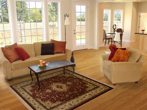 Tabriz Red Machine Made 53 X 77  Area Rug 150-15845 Image 4