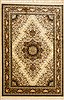 Karajeh Green Machine Made 53 X 77  Area Rug 100-15846 Thumb 0