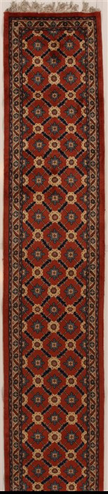 Mahal Red Runner Hand Knotted 29 X 272  Area Rug 250-15851 Image 0