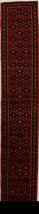 Hossein Abad Red Runner Hand Knotted 26 X 159  Area Rug 250-15854 Image 0