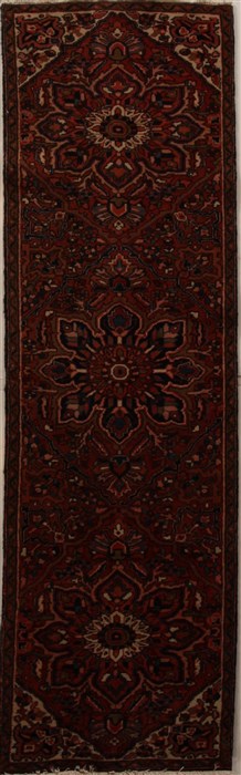Heriz Red Runner Hand Knotted 29 X 91  Area Rug 250-15855 Image 0