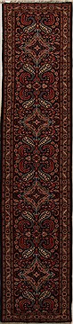 Mehravan Blue Runner Hand Knotted 2'9" X 12'9"  Area Rug 250-15859