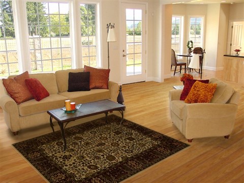 Sarouk Beige Machine Made 53 X 77 Area Rug 100-15868 Image 4