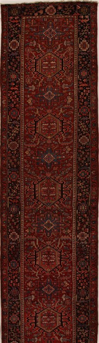 Heriz Red Runner Hand Knotted 41 X 159  Area Rug 250-15870 Image 0