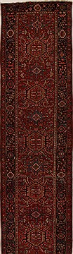 Persian Heriz Red Runner 16 to 20 ft Wool Carpet 15870