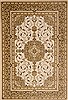 Isfahan Beige Machine Made 53 X 77 Area Rug 150-15874 Thumb 0