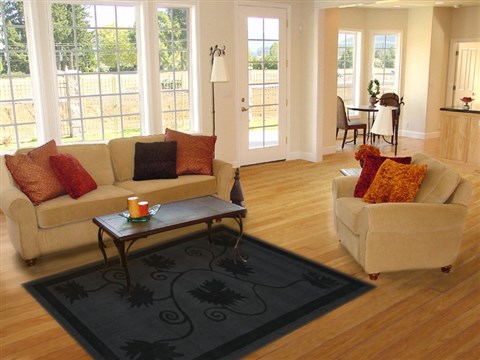 Modern Black Hand Tufted 50 X 80 Area Rug 100-15875 Image 4