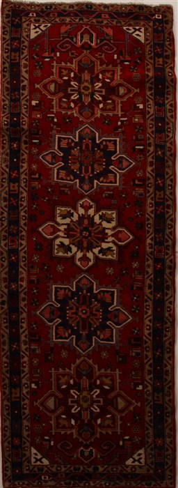 Heriz Red Runner Hand Knotted 39 X 104  Area Rug 250-15880 Image 0