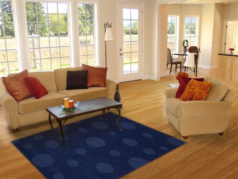 Modern Blue Hand Tufted 50 X 80 Area Rug 100-15881 Image 4