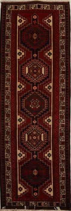 Sarab Red Runner Hand Knotted 37 X 105  Area Rug 250-15886 Image 0