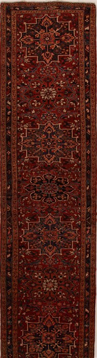 Heriz Red Runner Hand Knotted 30 X 148  Area Rug 250-15897 Image 0