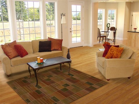 Modern Green Machine Made 50 X 80 Area Rug 100-15905 Image 4