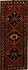 Hamedan Red Runner Hand Knotted 37 X 93  Area Rug 250-15906 Thumb 0