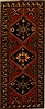 Hamedan Red Runner Hand Knotted 37 X 93  Area Rug 250-15906 Thumb 0
