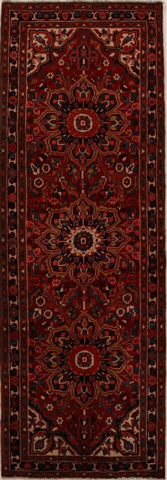 Heriz Red Runner Hand Knotted 39 X 111  Area Rug 250-15907 Image 0