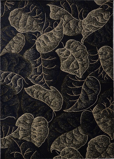 Modern Black Machine Made 54 X 76  Area Rug 100-15908 Image 0