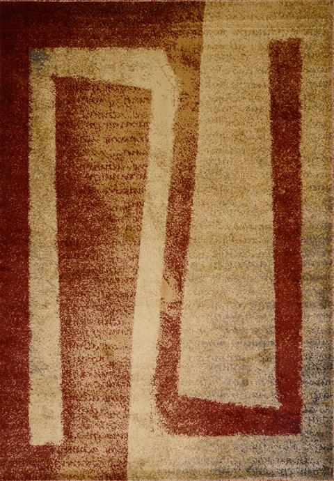 Modern Red Machine Made 53 X 77 Area Rug 100-15910 Image 0