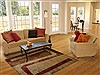 Modern Red Machine Made 53 X 77 Area Rug 100-15910 Thumb 4