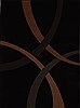 Modern Black Machine Made 53 X 73  Area Rug 100-15914 Thumb 0