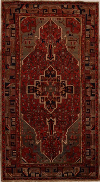 Hamedan Red Runner Flat Woven 52 X 96  Area Rug 250-15918 Image 0