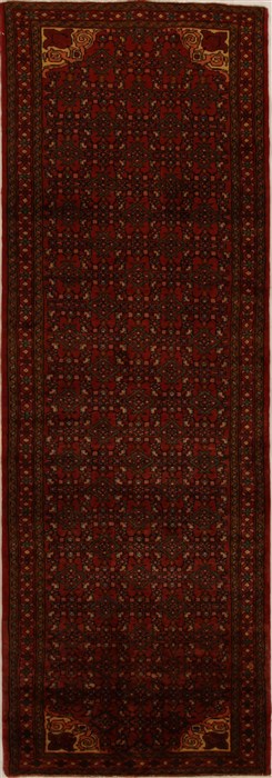 Hossein Abad Red Runner Hand Knotted 37 X 1010  Area Rug 250-15927 Image 0