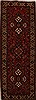 Hamedan Red Runner Hand Knotted 39 X 110  Area Rug 250-15931 Thumb 0