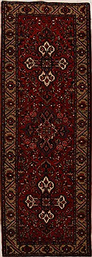 Persian Hamedan Red Runner 10 to 12 ft Wool Carpet 15931