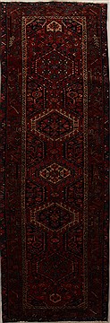 Persian Karajeh Red Runner 10 to 12 ft Wool Carpet 15935