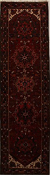 Persian Heriz Red Runner 10 to 12 ft Wool Carpet 15944