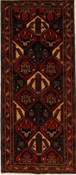 Persian Bakhtiar Multicolor Runner 10 to 12 ft Wool Carpet 15945