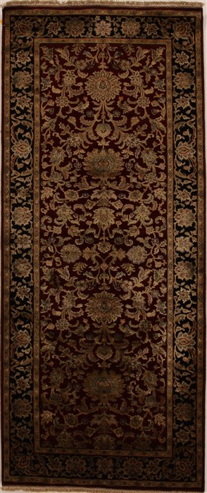 Agra Red Runner Hand Knotted 41 X 911  Area Rug 250-15949 Image 0