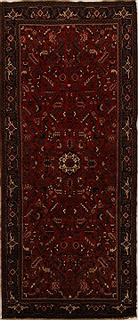 Persian Heriz Red Runner 10 to 12 ft Wool Carpet 15955