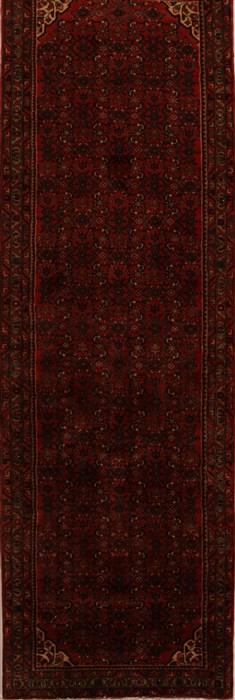 Hossein Abad Red Runner Hand Knotted 41 X 1211  Area Rug 250-15974 Image 0