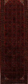 Hossein Abad Red Runner Hand Knotted 4'1" X 12'11"  Area Rug 250-15974