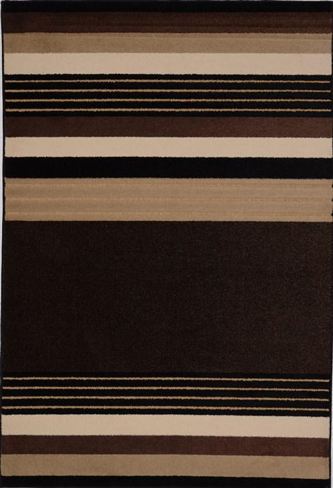 Modern Black Machine Made 52 X 76  Area Rug 100-15977 Image 0