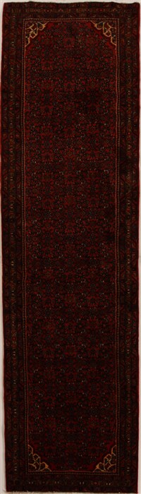 Hossein Abad Red Runner Hand Knotted 38 X 134  Area Rug 250-15978 Image 0