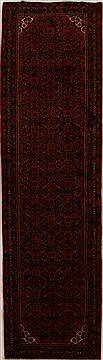 Persian Hossein Abad Red Runner 13 to 15 ft Wool Carpet 15978