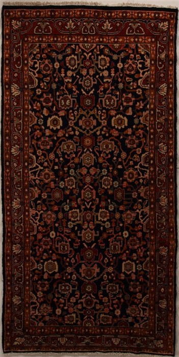Mussel Blue Runner Hand Knotted 52 X 104  Area Rug 250-15980 Image 0