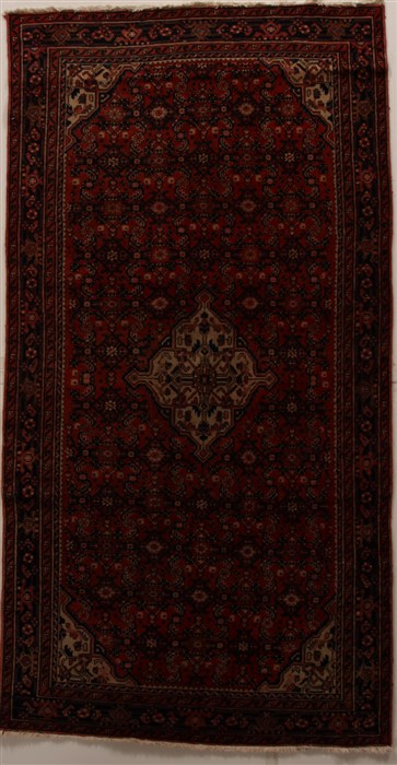 Hossein Abad Red Runner Hand Knotted 53 X 100  Area Rug 250-15981 Image 0