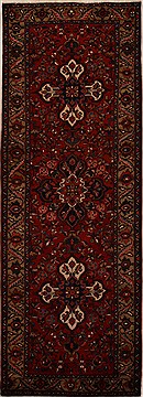Persian Hamedan Red Runner 10 to 12 ft Wool Carpet 15991