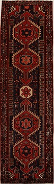 Persian Hamedan Blue Runner 13 to 15 ft Wool Carpet 15994
